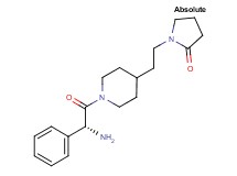 1-(2-{1-[(2R)-2-amino-2-phenylacetyl]-4-piperidinyl}ethyl)-2-pyrrolidinone hydrochloride
