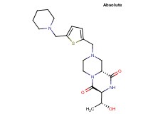 (3S,9aR)-3-[(1R)-1-hydroxyethyl]-8-{[5-(1-piperidinylmethyl)-2-thienyl]methyl}tetrahydro-2H-pyrazino[1,2-a]pyrazine-1,4(3H,6H)-dione