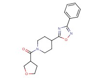 4-(3-phenyl-1,2,4-oxadiazol-5-yl)-1-(tetrahydro-3-furanylcarbonyl)piperidine