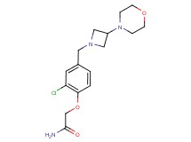 2-{2-chloro-4-[(3-morpholin-4-ylazetidin-1-yl)methyl]phenoxy}acetamide