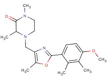 4-{[2-(4-methoxy-2,3-dimethylphenyl)-5-methyl-1,3-oxazol-4-yl]methyl}-1,3-dimethylpiperazin-2-one