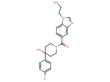 4-(4-fluorophenyl)-1-{[1-(2-hydroxyethyl)-1H-benzimidazol-5-yl]carbonyl}piperidin-4-ol