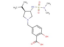 5-[((3S*,4R*)-3-{[(dimethylamino)sulfonyl]amino}-4-isopropyl-1-pyrrolidinyl)methyl]-2-hydroxybenzoic acid