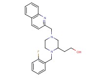 2-[1-(2-fluorobenzyl)-4-(2-quinolinylmethyl)-2-piperazinyl]ethanol
