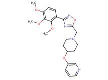 3-[(1-{[3-(2,3,4-trimethoxyphenyl)-1,2,4-oxadiazol-5-yl]methyl}-4-piperidinyl)oxy]pyridine