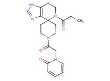 1-[2-oxo-2-(5-propionyl-1,5,6,7-tetrahydro-1'H-spiro[imidazo[4,5-c]pyridine-4,4'-piperidin]-1'-yl)ethyl]pyridin-2(1H)-one