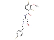 2,4-difluoro-N-{1-[2-(4-fluorophenyl)ethyl]-5-oxopyrrolidin-3-yl}-3-methoxybenzamide