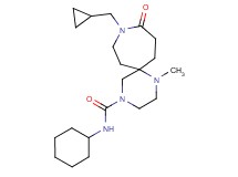 N-cyclohexyl-9-(cyclopropylmethyl)-1-methyl-10-oxo-1,4,9-triazaspiro[5.6]dodecane-4-carboxamide