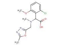 (2-chloro-6-methoxyphenyl){methyl[(5-methyl-1,3,4-oxadiazol-2-yl)methyl]amino}acetic acid