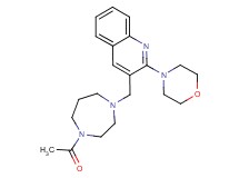 3-[(4-acetyl-1,4-diazepan-1-yl)methyl]-2-morpholin-4-ylquinoline