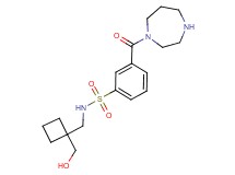 3-(1,4-diazepan-1-ylcarbonyl)-N-{[1-(hydroxymethyl)cyclobutyl]methyl}benzenesulfonamide