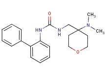 N-biphenyl-2-yl-N'-{[4-(dimethylamino)tetrahydro-2H-pyran-4-yl]methyl}urea