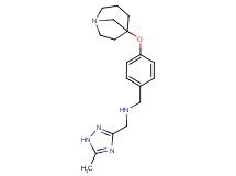 1-[4-(1-azabicyclo[3.2.1]oct-5-yloxy)phenyl]-N-[(5-methyl-1H-1,2,4-triazol-3-yl)methyl]methanamine