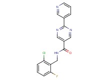 N-(2-chloro-6-fluorobenzyl)-2-(3-pyridinyl)-5-pyrimidinecarboxamide