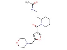 N-(2-{1-[5-(4-morpholinylmethyl)-3-furoyl]-2-piperidinyl}ethyl)acetamide