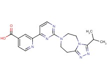 2-[2-(3-isopropyl-5,6,8,9-tetrahydro-7H-[1,2,4]triazolo[4,3-d][1,4]diazepin-7-yl)pyrimidin-4-yl]isonicotinic acid