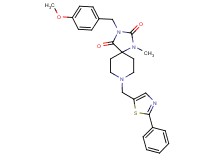 3-(4-methoxybenzyl)-1-methyl-8-[(2-phenyl-1,3-thiazol-5-yl)methyl]-1,3,8-triazaspiro[4.5]decane-2,4-dione