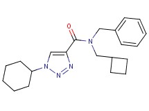 N-benzyl-N-(cyclobutylmethyl)-1-cyclohexyl-1H-1,2,3-triazole-4-carboxamide