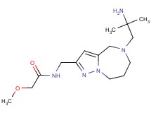 N-{[5-(2-amino-2-methylpropyl)-5,6,7,8-tetrahydro-4H-pyrazolo[1,5-a][1,4]diazepin-2-yl]methyl}-2-methoxyacetamide dihydrochloride