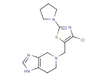5-[(4-chloro-2-pyrrolidin-1-yl-1,3-thiazol-5-yl)methyl]-4,5,6,7-tetrahydro-1H-imidazo[4,5-c]pyridine
