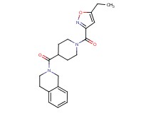 2-({1-[(5-ethylisoxazol-3-yl)carbonyl]piperidin-4-yl}carbonyl)-1,2,3,4-tetrahydroisoquinoline