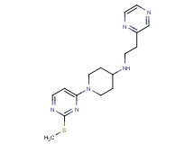 1-[2-(methylthio)pyrimidin-4-yl]-N-(2-pyrazin-2-ylethyl)piperidin-4-amine