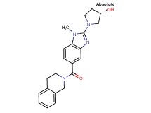 (3S)-1-[5-(3,4-dihydro-2(1H)-isoquinolinylcarbonyl)-1-methyl-1H-benzimidazol-2-yl]-3-pyrrolidinol