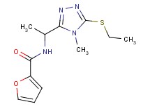 N-{1-[5-(ethylthio)-4-methyl-4H-1,2,4-triazol-3-yl]ethyl}-2-furamide