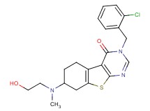 3-(2-chlorobenzyl)-7-[(2-hydroxyethyl)(methyl)amino]-5,6,7,8-tetrahydro[1]benzothieno[2,3-d]pyrimidin-4(3H)-one