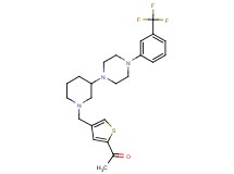 1-{4-[(3-{4-[3-(trifluoromethyl)phenyl]-1-piperazinyl}-1-piperidinyl)methyl]-2-thienyl}ethanone