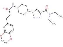 1-(cis-4-{[3-(3,4-dimethoxyphenyl)propanoyl]amino}cyclohexyl)-N,N-diethyl-1H-1,2,3-triazole-4-carboxamide