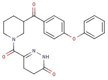6-{[3-(4-phenoxybenzoyl)-1-piperidinyl]carbonyl}-4,5-dihydro-3(2H)-pyridazinone