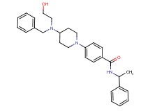 4-{4-[benzyl(2-hydroxyethyl)amino]-1-piperidinyl}-N-(1-phenylethyl)benzamide