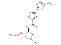 N-[(3S*,4S*)-4-ethoxy-1-methyl-3-pyrrolidinyl]-3-(5-methyl-2-thienyl)-1H-pyrazole-5-carboxamide