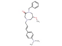 1-benzyl-4-{(2E)-3-[4-(dimethylamino)phenyl]-2-propen-1-yl}-6-methoxy-1,4-diazepan-2-one