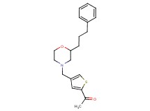 1-(4-{[2-(3-phenylpropyl)-4-morpholinyl]methyl}-2-thienyl)ethanone