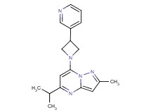 5-isopropyl-2-methyl-7-[3-(3-pyridinyl)-1-azetidinyl]pyrazolo[1,5-a]pyrimidine