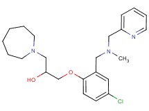 1-(1-azepanyl)-3-(4-chloro-2-{[methyl(2-pyridinylmethyl)amino]methyl}phenoxy)-2-propanol