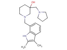 1-[(2,3-dimethyl-1H-indol-7-yl)methyl]-3-(pyrrolidin-1-ylmethyl)piperidin-3-ol