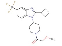 2-cyclobutyl-1-[1-(methoxyacetyl)-4-piperidinyl]-5-(trifluoromethyl)-1H-benzimidazole