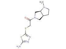 5-({2-[(3aS,6aS)-1-methylhexahydropyrrolo[3,4-b]pyrrol-5(1H)-yl]-2-oxoethyl}thio)-1,3,4-thiadiazol-2-amine