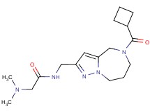 N~1~-{[5-(cyclobutylcarbonyl)-5,6,7,8-tetrahydro-4H-pyrazolo[1,5-a][1,4]diazepin-2-yl]methyl}-N~2~,N~2~-dimethylglycinamide