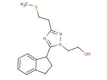 2-{5-(2,3-dihydro-1H-inden-1-yl)-3-[2-(methylthio)ethyl]-1H-1,2,4-triazol-1-yl}ethanol