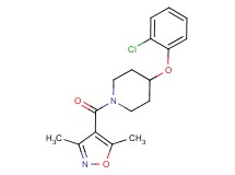 4-(2-chlorophenoxy)-1-[(3,5-dimethyl-4-isoxazolyl)carbonyl]piperidine