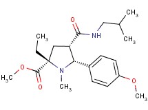 methyl (2S*,4S*,5R*)-2-ethyl-4-[(isobutylamino)carbonyl]-5-(4-methoxyphenyl)-1-methyl-2-pyrrolidinecarboxylate
