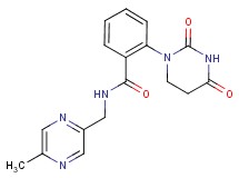 2-(2,4-dioxotetrahydropyrimidin-1(2H)-yl)-N-[(5-methylpyrazin-2-yl)methyl]benzamide
