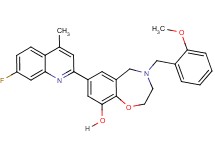 7-(7-fluoro-4-methyl-2-quinolinyl)-4-(2-methoxybenzyl)-2,3,4,5-tetrahydro-1,4-benzoxazepin-9-ol