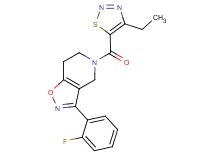 5-[(4-ethyl-1,2,3-thiadiazol-5-yl)carbonyl]-3-(2-fluorophenyl)-4,5,6,7-tetrahydroisoxazolo[4,5-c]pyridine