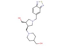 ((3R*,4R*)-1-(2,1,3-benzothiadiazol-5-ylmethyl)-4-{[4-(hydroxymethyl)piperidin-1-yl]methyl}pyrrolidin-3-yl)methanol