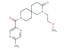 2-(2-methoxyethyl)-9-[(5-methylpyrazin-2-yl)carbonyl]-2,9-diazaspiro[5.5]undecan-3-one